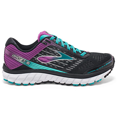 Brooks Ghost 9 Women's Running Shoes, Black/Purple